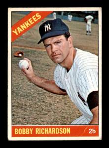 1966 Topps Bobby Richardson Baseball Card #490