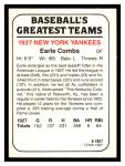 Earle Combs 1987 TCMA New York Yankees Card