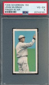 Sovereign T206 John McGraw PSA 4 Card