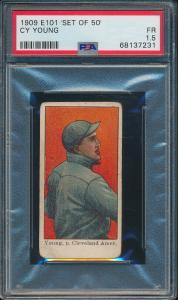 1909 E101 Cy Young Anonymous Card Set