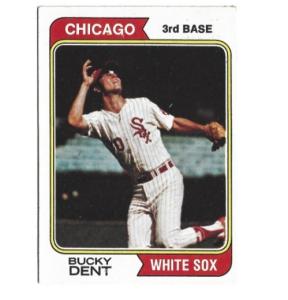 1974 Topps Bucky Dent #582 Rookie Card
