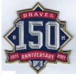 Atlanta Braves 150th Anniversary World Series Patch