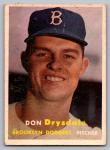 1957 Topps Don Drysdale Brooklyn Dodgers Rookie Card