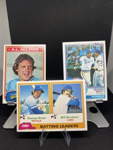 1981 Topps George Brett Royals Card Set