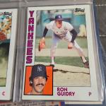 Ron Guidry 1984 Topps Yankees Baseball Card #17
