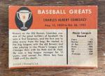 1961 Fleer Charlie Comiskey Baseball Card #18