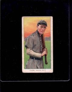 1909 T206 Johnny Evers Chicago Cubs Card