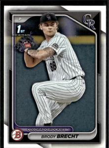 2024 Bowman Draft Brody Brecht Rockies Card Lot