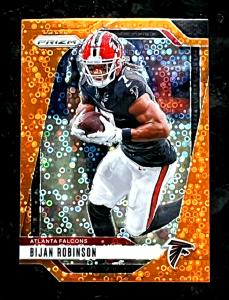 2024 Panini Prizm Bijan Robinson Orange Disco Card