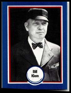 Bill Klem 1976 Shakey's Pizza Baseball Card #68