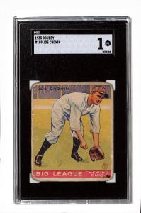 1933 Goudey Joe Cronin Baseball Card #189