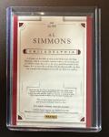 2016 Panini National Treasures Al Simmons Bat Card