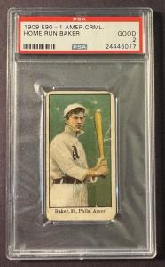 1909 E90-1 American Caramel Home Run Baker Card