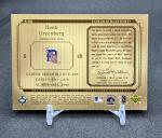 2001 Upper Deck Hank Greenberg Bat Relic Card
