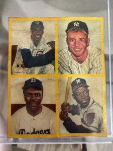 Mickey Mantle & Jackie Robinson Rare 1950s Card