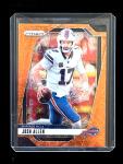 2024 Panini Prizm Josh Allen Orange Lazer Card