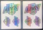 Los Angeles Kings Vintage Hockey Logo Stickers 6-Pack