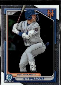 2024 Bowman Chrome Jett Williams Mets 5 Card Set
