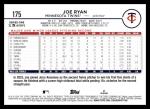 2024 Topps Joe Ryan #175 Minnesota Twins Card