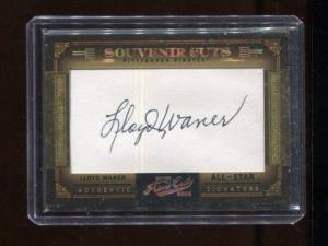 2005 Donruss Prime Cuts Lloyd Waner Autograph 4/10
