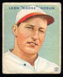 1933 Goudey Leon Goose Goslin #110 Card