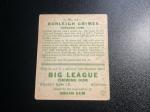 1933 Goudey Burleigh Grimes Baseball Card #64