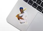 Jackie Robinson Dodgers Glossy Vinyl Sticker