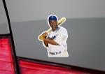 Jackie Robinson Dodgers Glossy Vinyl Sticker