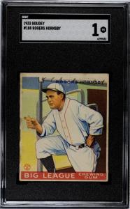 1933 Goudey Rogers Hornsby Baseball Card #188