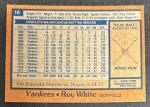 1978 Topps Roy White Yankees Baseball Card #16