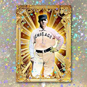Cap Anson Holographic Gold Icon Card 01/10
