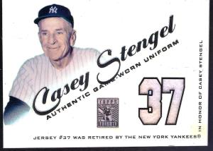 Casey Stengel 2021 Topps Tribute Jersey Card