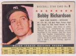 1961 Post Cereal Bobby Richardson Yankees Card