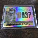 2004 Topps Tribute Tris Speaker Game Bat Card