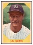 1960 Fleer Lou Gehrig Yankees Card #28