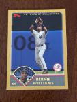 2003 Topps Bernie Williams Gold Card Yankees