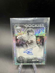 2024 Topps Chrome Jordan Beck RC Mini Diamond Auto