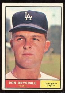1961 Topps Don Drysdale #260 Los Angeles Dodgers