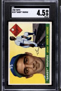 1955 Topps Sandy Koufax #123 SGC 4.5 Card