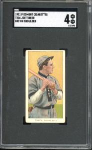 1911 T206 Joe Tinker Baseball Card SGC 4