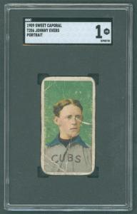 1909 T206 Johnny Evers Sweet Caporal Card