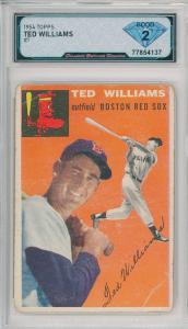 1954 Topps Ted Williams #1 Baseball Card