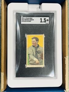 1909-11 T206 Mordecai Brown Polar Bear Card