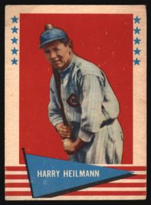 1961 Fleer Harry Heilmann #42 Reds Card