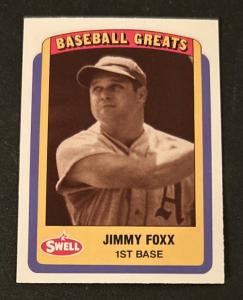 1990 Swell Baseball Greats Jimmy Foxx Card
