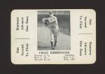 1936 S&S Game Charlie Gehringer Card