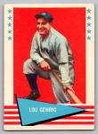 1961 Fleer Lou Gehrig Yankees Card #31