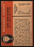 1961 Fleer Harry Heilmann #42 Reds Card