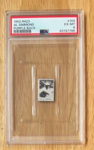 Al Simmons 1952 R423 Purple Back #102 PSA 6