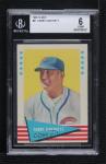 1961 Fleer Gabby Hartnett Baseball Card #41 BGS 6